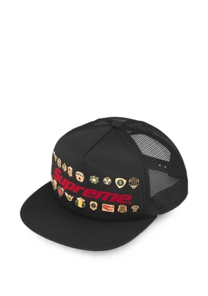 Supreme pin-embellished five-panel cap hat - Black