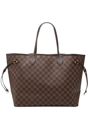 Louis Vuitton Pre-Owned 2014 Damier Ebene Neverfull GM tote bag - Brown