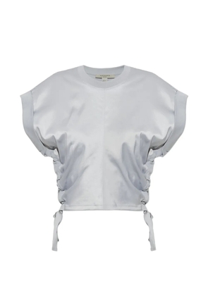 AllSaints Mira ruched-side T-shirt - Blue
