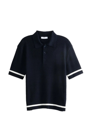 Givenchy openwork-knit polo shirt - Blue