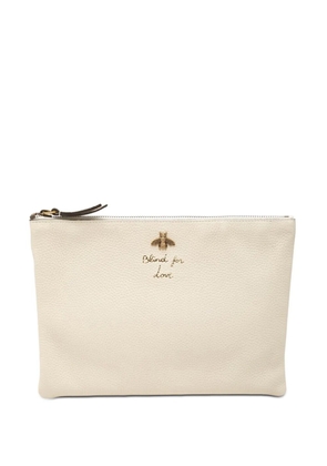 Gucci Pre-Owned 2000-2015 Calfskin Blind For Love clutch bag - White