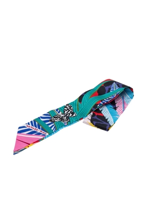 Hermès Pre-Owned 2000-2016 Jaguar Quetzal Silk Twilly Scarf scarves - Green