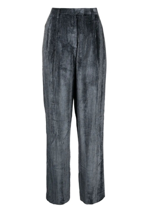 Brunello Cucinelli corduroy tapered trousers - Blue