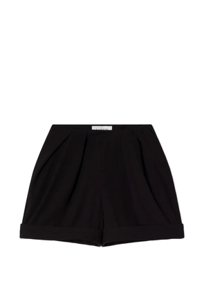 Lanvin zip pleated tailored shorts - Black