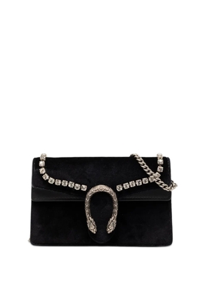 Gucci Pre-Owned 2016-2026 Mini Crystal Embellished Velvet Dionysus crossbody bag - Black