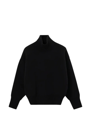 Róhe high-neck wool sweater - Black