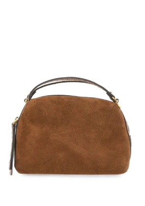 GIANNI CHIARINI Alifa ostrich-effect tote bag - Brown
