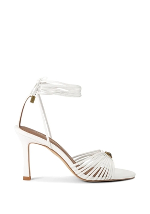 Kurt Geiger London 90mm leather heeled sandals - White