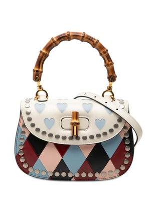 Gucci Pre-Owned 2016-2026 Small Calfskin Lovelight Bamboo Top Handle Bag satchel - Multicolour