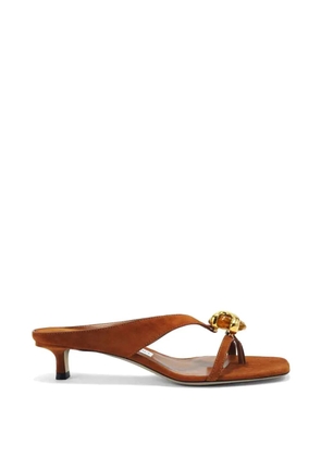 Jimmy Choo Emeri embellished sandals - Brown