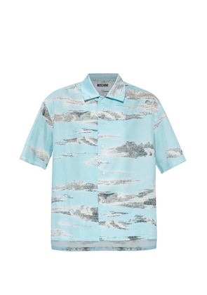 Moschino printed short-sleeve shirt - Blue