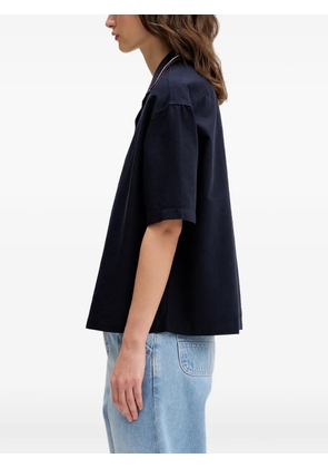 Fred Perry logo-embroidered shirt - Blue