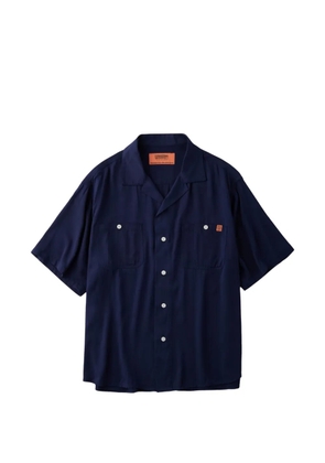 UNIVERSAL OVERALL open-collar short-sleeved shirt - Blue