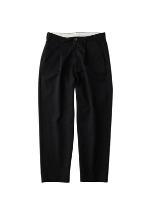UNIVERSAL OVERALL Relax 1 tuck-pleat trousers - Black