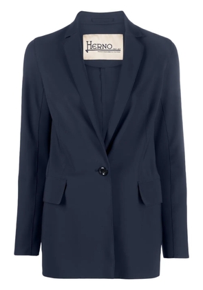 Herno single-breasted button-fastening blazer - Blue
