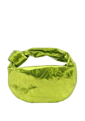 Bottega Veneta Pre-Owned 2012-2026 Mini Metallic Crushed Calfskin Jodie hobo bag - Green