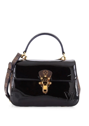 Louis Vuitton Pre-Owned Cherrywood Handbag Vernis with Monogram Canvas PM shoulder bag - Black