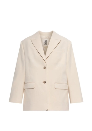 By Malene Birger Adele single-breasted peak-lapels blazer - Neutrals