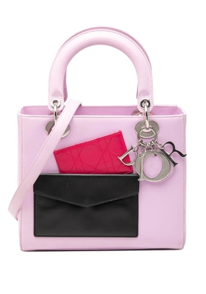 Christian Dior Pre-Owned 2014 Medium Calfskin Pockets Lady Dior satchel - Pink