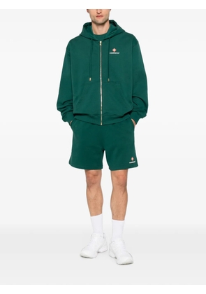 Casablanca logo-print zip-up hoodie - Green