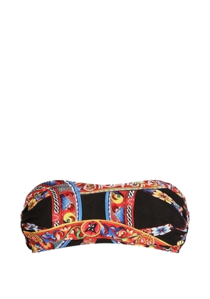 Dolce & Gabbana Carretto-print viscose jersey top - Black