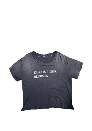 Enfants Riches Déprimés logo-print distressed T-shirt - Black