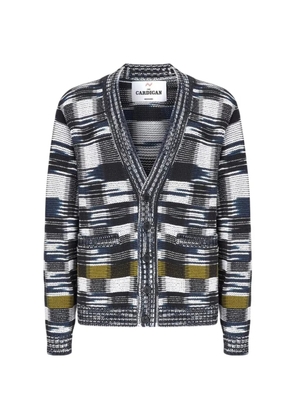 Missoni intarsia-knit V-neck cardigan - Blue