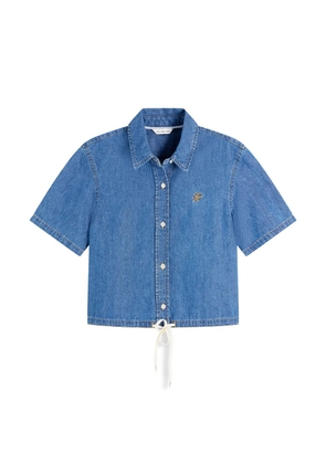 Tommy Hilfiger drawstring-hem short-sleeve shirt - Blue