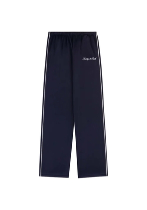 Sporty & Rich logo-embroidered side-stripe track pants - Blue