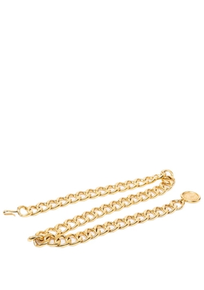 CHANEL Pre-Owned 1950-1970 Gold Plated CC Medallion Chain belt