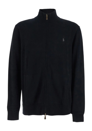 Polo Ralph Lauren turtleneck embroidered cardigan - Black