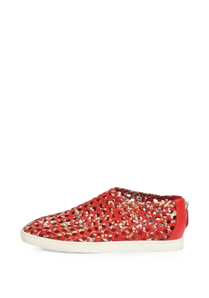 Hermès Pre-Owned Oxygène woven sneakers - Red