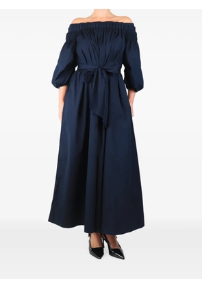 Gabriela Hearst off-shoulder maxi dress - Blue