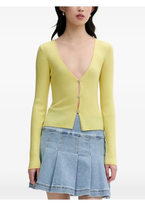 FROM FUTURE ribbed-knit cardigan - Yellow