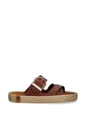BOHONOMAD buckle-fastening rope-trimmed espadrilles - Brown