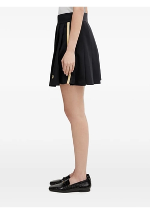Fred Perry pleated stripe-detail skirt - Black
