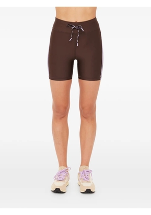 The Upside Oxford side-stripe shorts - Brown