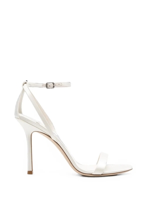 Jimmy Choo Moza crystal-embellished sandals - Neutrals