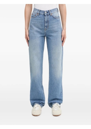 Sporty & Rich logo-patch straight-leg jeans - Blue