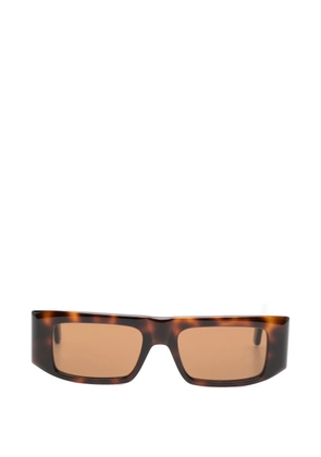 VALENTINO GARAVANI EYEWEAR VLogo rectangle-frame sunglasses - Brown