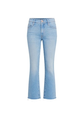 MOTHER The Outsider frayed-hem jeans - Blue