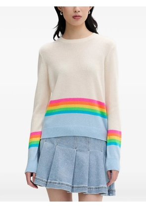 FROM FUTURE rainbow-stripe sweater - Neutrals