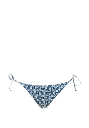MC2 Saint Barth floral-print side-tie bikini bottoms - Blue