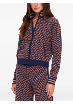 The Upside Lumiere Margot geometric-pattern track jacket - Blue