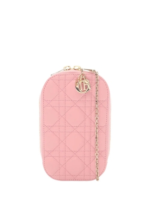 Christian Dior Pre-Owned 2010-2026 Lambskin Cannage Call'in shoulder bag - Pink