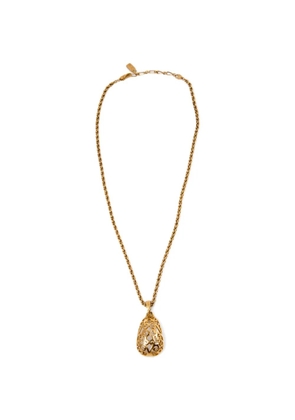 Saint Laurent Pre-Owned 1990s filigree drop necklace - Gold