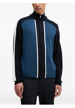 FROM FUTURE striped zip-up sweater - Blue