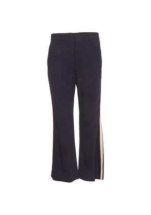 Gucci Pre-Owned side-stripe bootcut trousers - Blue