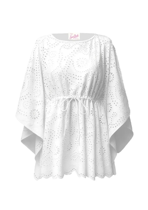 MC2 Saint Barth drawstring-waist beach cover-up - White