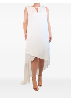 BCBG Max Azria asymmetric-hem sleeveless dress - White